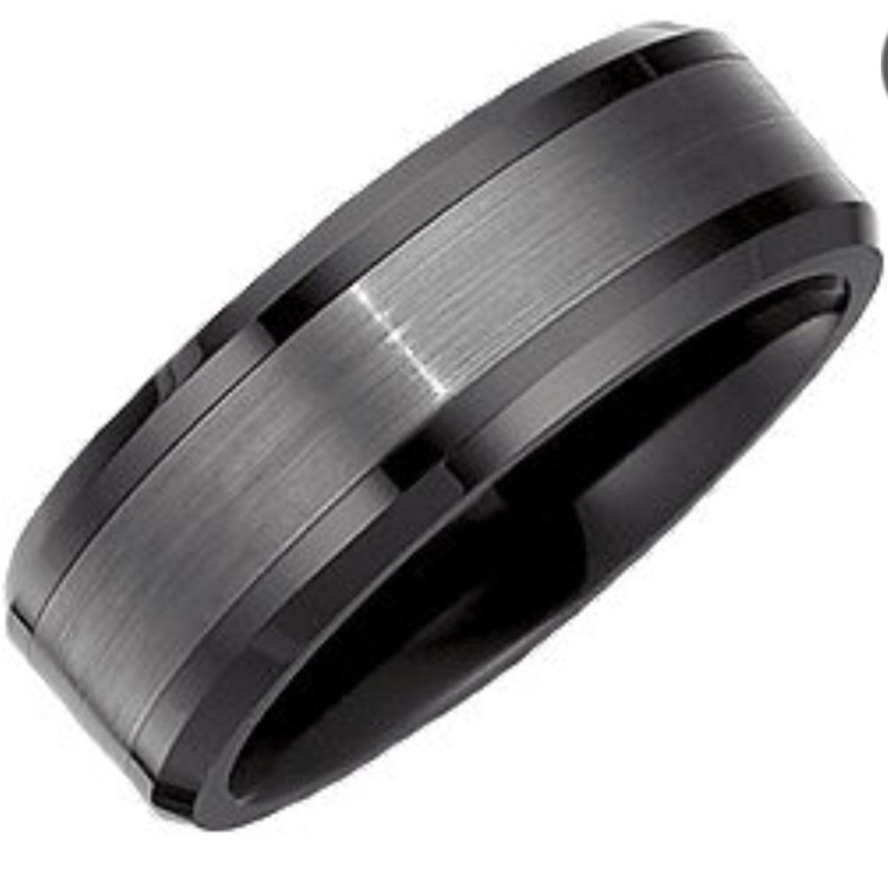 Stuller CERAMIC COUTURE TUNGSTEN BAND 8mm Band
